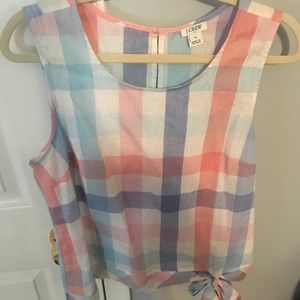 NWOT! Woman's Plaid JCrew Tank